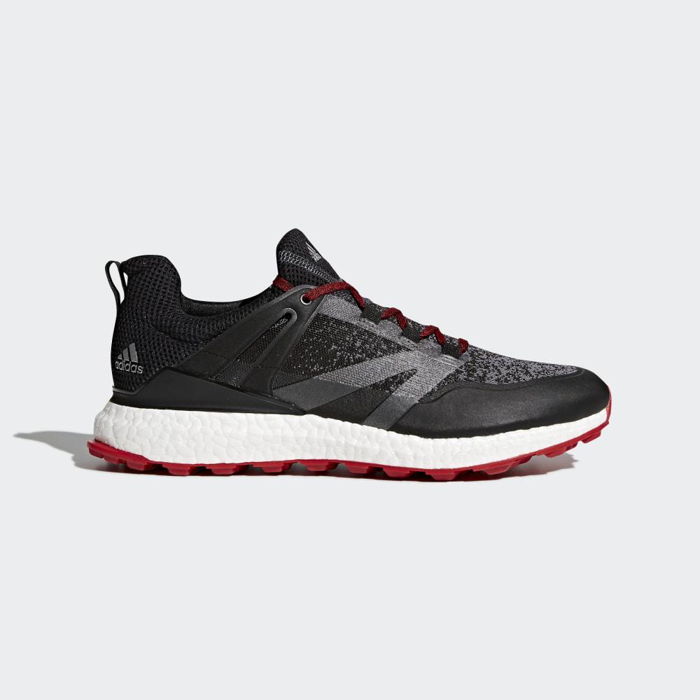 Pantofi Golf Adidas Crossknit Boost Barbati Romania - Negrii/Gri/Rosii Inchis Q44684